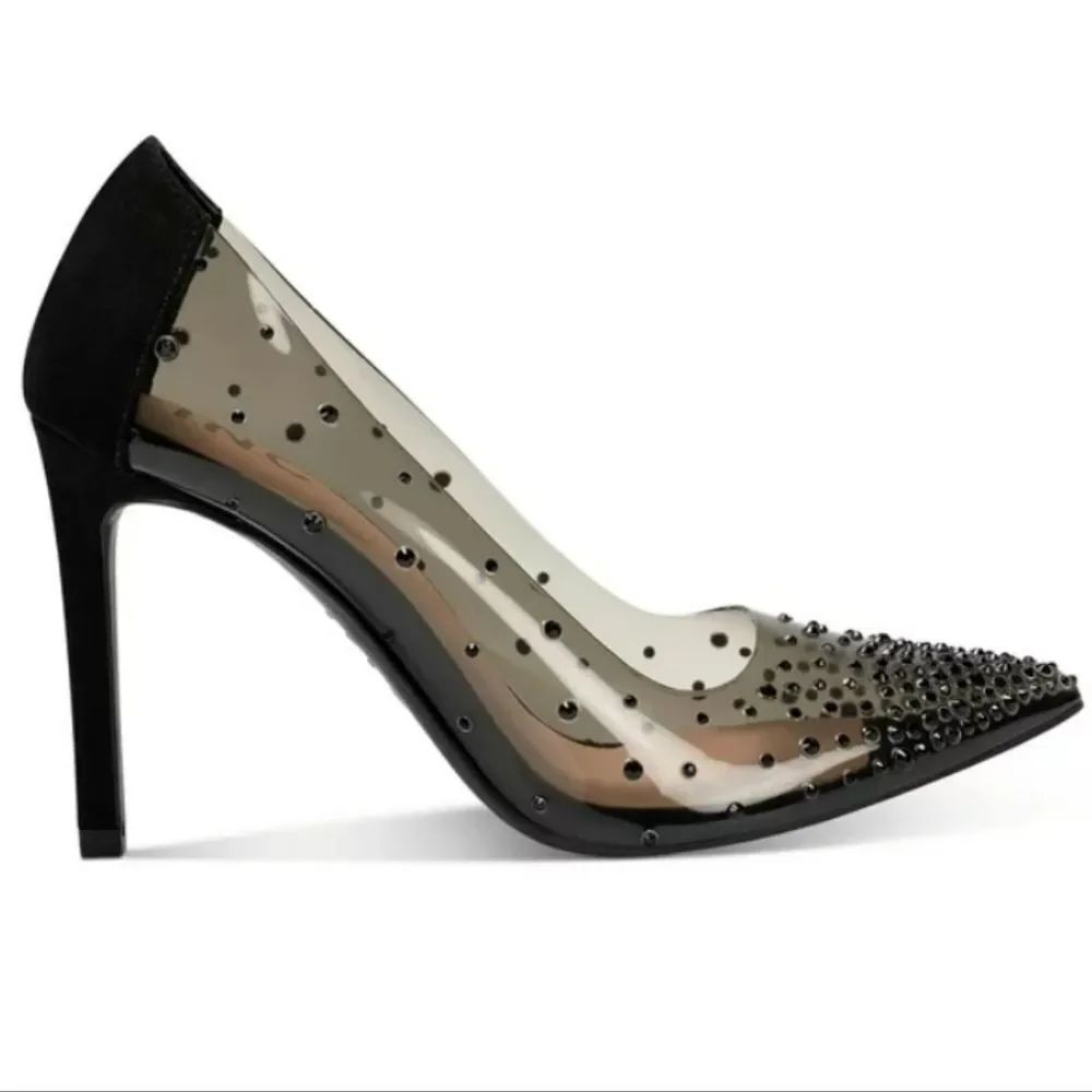 BRAND NEW BISSOU BISSOU WOMEN'S SLIP-ON RHINESTONE PUMPS G1